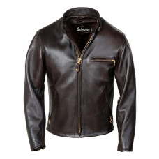 Класична шкіряна мотокуртка Schott NYC 141 brown