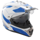 Мотошолом ROCC 771 enduro helmet white/blue