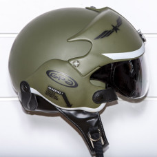 Мотошолом GPA Aircraft military green