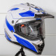 Мотошолом ROCC 771 enduro helmet white/blue