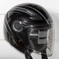 Мотошолом ROCC 231 Jet helmet black/grey