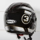 Мотошолом ROCC 281 Jet helmet black/white