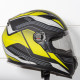 Мотошолом ROCC 322 black/neon yellow