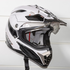 Мотошолом ROCC 771 enduro helmet white/black