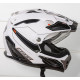 Мотошолом ROCC 771 enduro helmet white/black