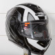 Мотошолом ROCC 881 matt black/white