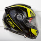 Мотошолом ROCC 881 matt black/neon yellow