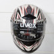 Мотошолом Uvex RS 745 white/red/shiny
